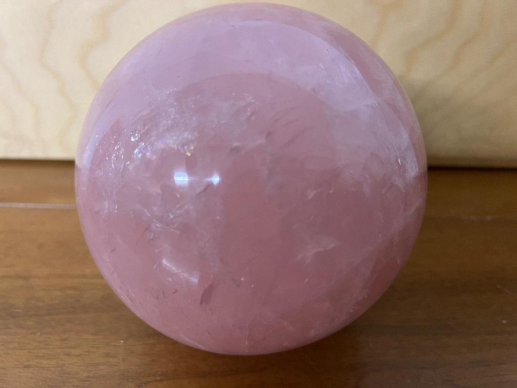 Rozenkwart bol (20) diameter 13 cm, 3,3kg. Mooi Roze!, Ophalen of Verzenden, Mineraal