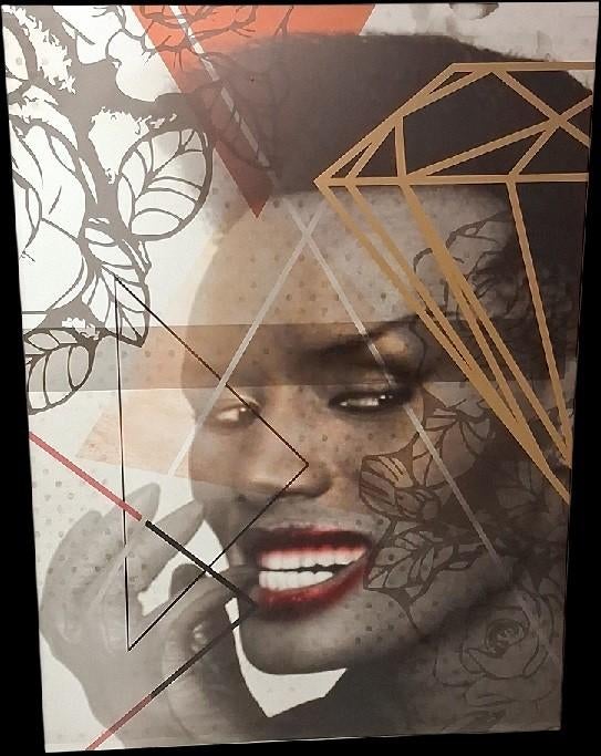 Grace Jones muurart XXL, Ophalen, Gebruikt, Poster, Artwork of Schilderij
