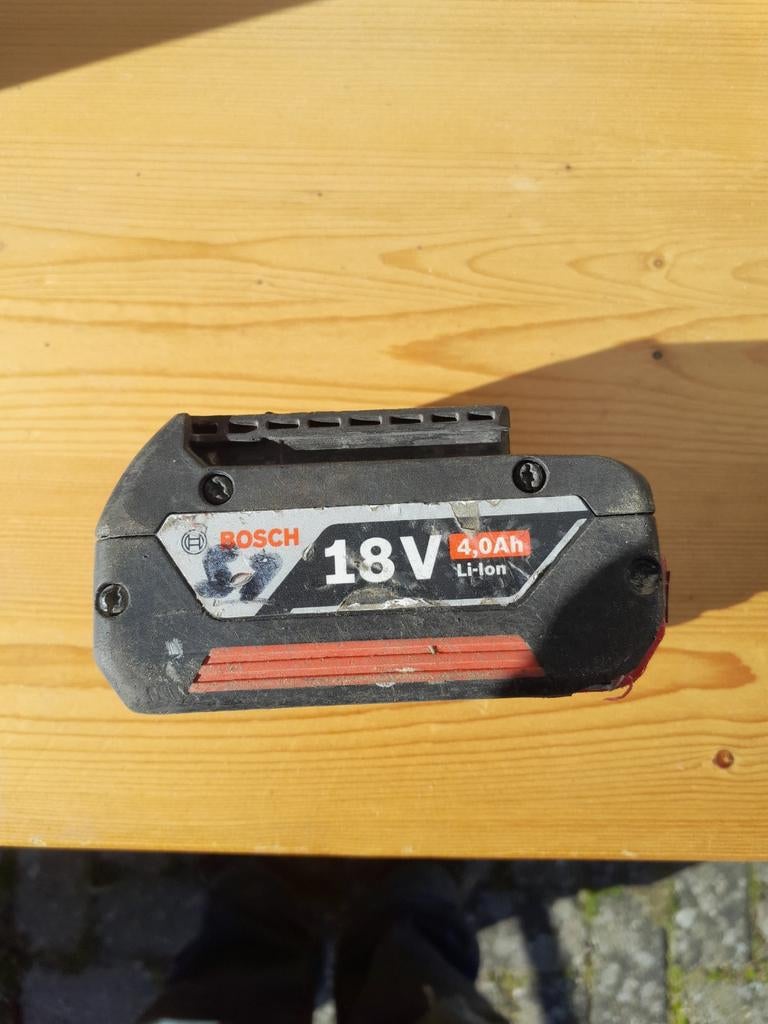 Bosch  4 ah accu, Ophalen of Verzenden, Gebruikt, Overige typen