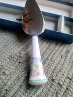 Engelse Taartschep met Porseleinen Heft, Antiek en Kunst, Antiek | Bestek, Ophalen of Verzenden