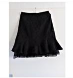zwarte fit & fare rok/flounce zoom-Jurgen Michaelsen/maat 38, Maat 38/40 (M), Ophalen of Verzenden, Zo goed als nieuw, Knielengte