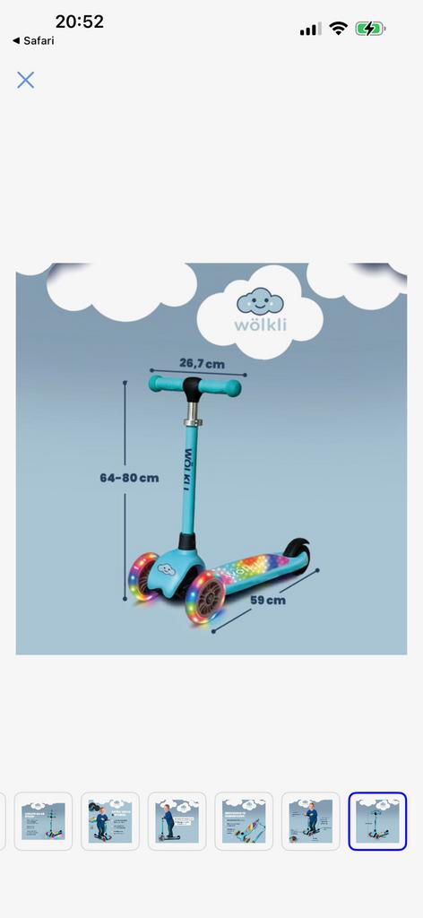 Step met lichtjes, Fietsen en Brommers, Steps, Ophalen, Nieuw, Gewone step