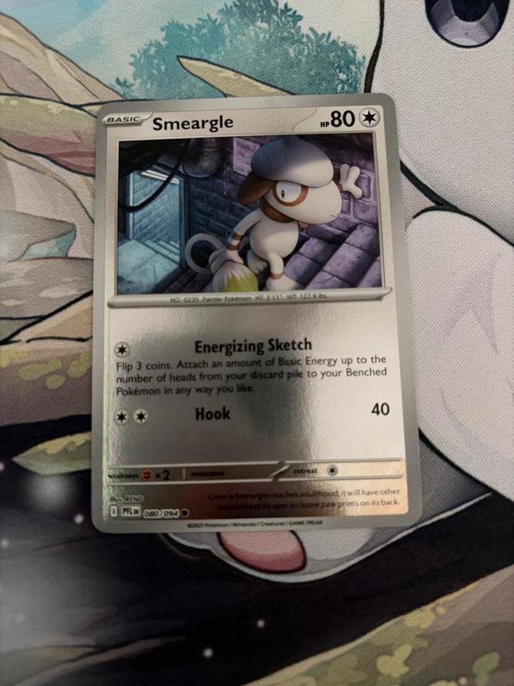 Smeargle #80 Holo Pokémon Kaart, Hobby en Vrije tijd, Verzamelkaartspellen | Pokémon, Zo goed als nieuw, Losse kaart, Foil, Ophalen of Verzenden