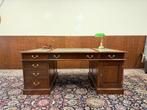 Klassiek Engels Chesterfield Bureau Partnerdesk, Antiek en Kunst, Ophalen of Verzenden
