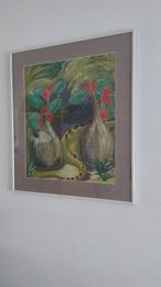 Schilderij - Bloemen in vazen, Antiek en Kunst, Kunst | Schilderijen | Klassiek, Ophalen of Verzenden