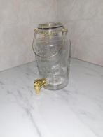 Glazen drankdispenser met kraantje, Ophalen of Verzenden, Zo goed als nieuw