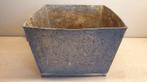 Bloempot 21x21 cm bovenaan, gegalvaniseerd metaal, versmald, Rond, Ophalen of Verzenden, Aardewerk, Binnen