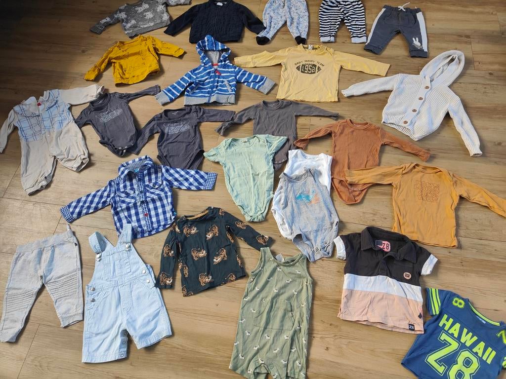 25 delig zomer kledingpakket jongen maat 74 - X8 moodstreet, Ophalen of Verzenden, Gebruikt, Jongetje