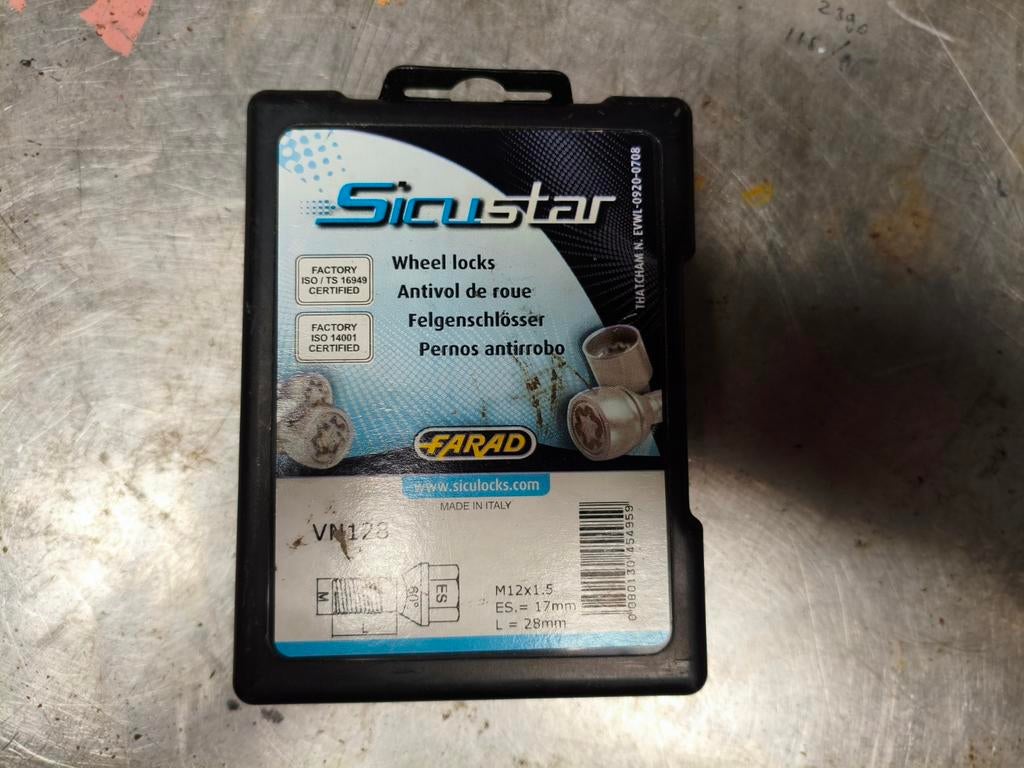 SicuStar slotbouten M12x1.5, Ophalen of Verzenden, Gebruikt