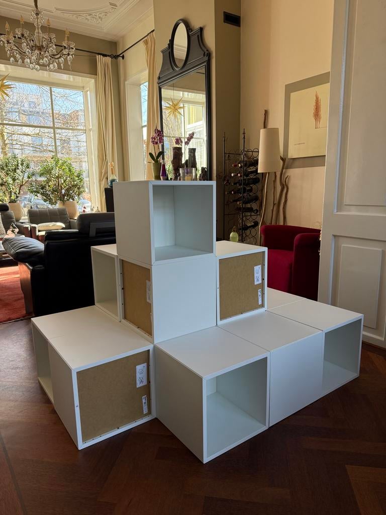Ikea Eket Opbergkast/Kastmodules - Wit, Huis en Inrichting, Kasten | Boekenkasten, Ophalen, Met plank(en), Gebruikt, 100 tot 150 cm