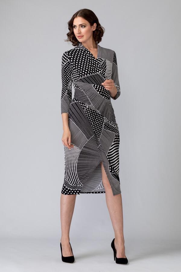 Ribkoff elegante luxe jurk zwart wit dessin maat 38, Kleding | Dames, Jurken, Nieuw, Maat 38/40 (M), Overige kleuren, Onder de knie