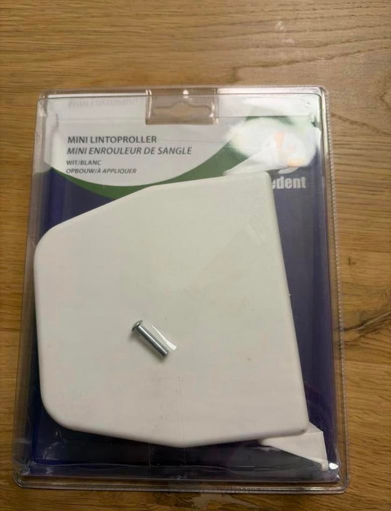 Mini lint oproller voor rolluik of screen - Nieuw, Ophalen of Verzenden, Nieuw, Wit, Minder dan 100 cm
