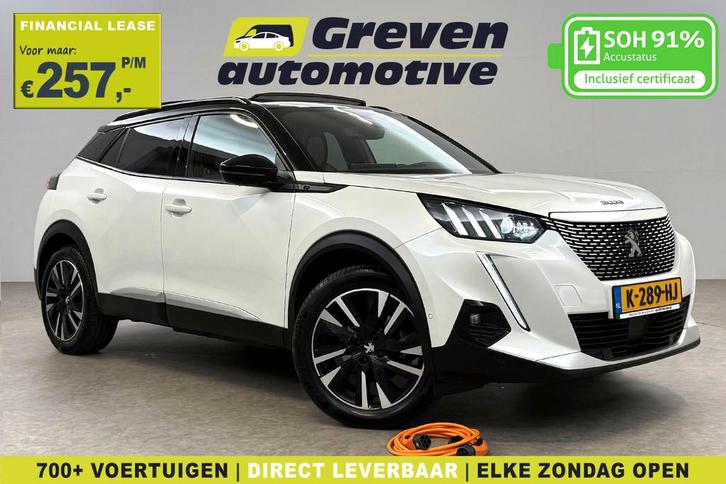 Peugeot e-2008 EV GT-Line 50 kWh | Snelladen | SOH 91% | Pan, Auto's, Peugeot, Bedrijf, Te koop, ABS, Achteruitrijcamera, Adaptive Cruise Control