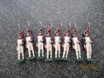 8 TINNEN SOLDAATJES- GRENADIERS NAPOLEONTISCHE KEIZER GARDE, Ophalen of Verzenden