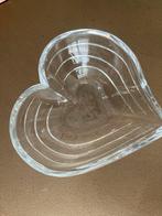 Lood kristallen hartvormig schaaltje - 20 x 15 cm, Ophalen of Verzenden