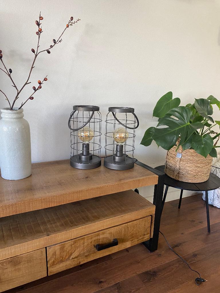Lamp, Huis en Inrichting, Lampen | Tafellampen, Ophalen, Zo goed als nieuw, Minder dan 50 cm
