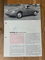 Alfa Romeo Giulietta SZ brochure sheet, Ophalen of Verzenden, Zo goed als nieuw, Alfa Romeo