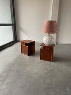 Grote vloerlamp vintage jaren porselein goud, Ophalen, ., 2de hands, Zo goed als nieuw