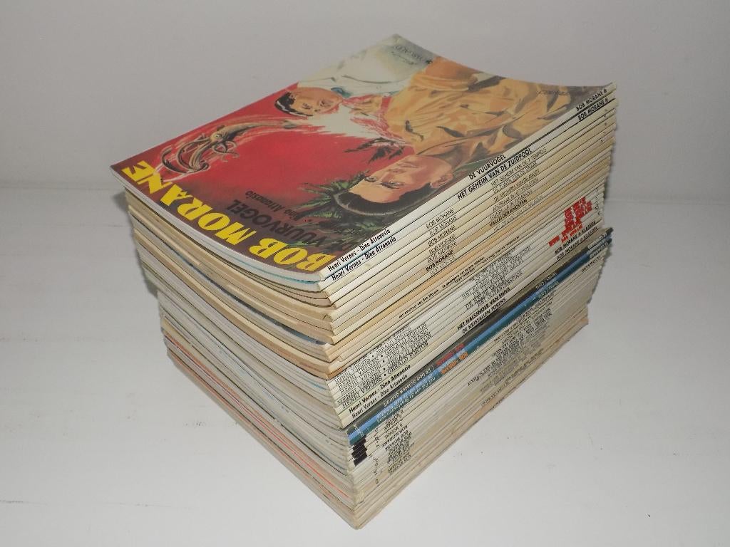 Bob Morane || 49 strips || redelijk tot goed || koopje, Boeken, Complete serie of reeks, Ophalen of Verzenden, Gelezen