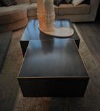 Ptmd Salontafel set bruin goud - Modern en stijlvol, Ophalen, 50 tot 100 cm, Overige materialen, Vierkant