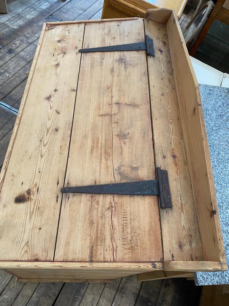 Oud grenen landelijke voorraadkist speelgoedkist kist, Ophalen