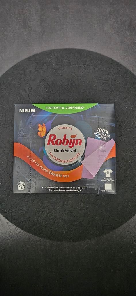 Robijn Classics Black Velvet Wasdoekjes - 16 stuks, Witgoed en Apparatuur, Wasmachines, Ophalen of Verzenden, Nieuw
