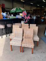 Rieten eetkamer stoelen, Ophalen of Verzenden, Zo goed als nieuw, Bruin, Vijf, Zes of meer stoelen