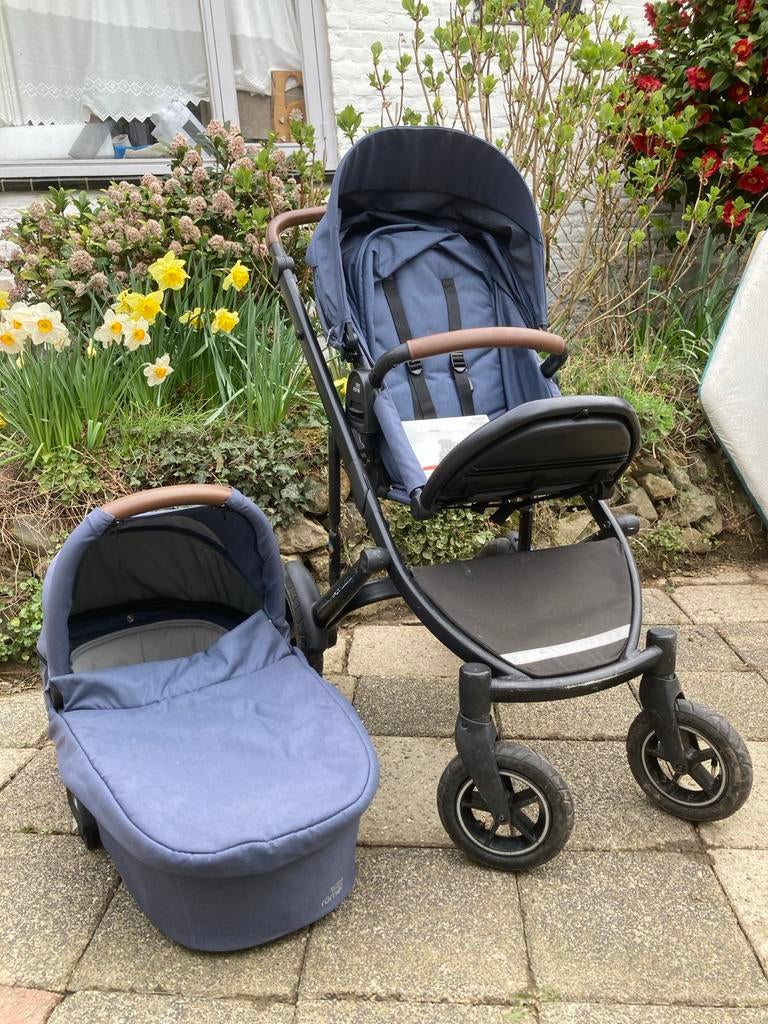 Degelijke kinderwagen met ledikant - Britax Römer Smile III, Gebruikt, Combiwagen, Met reiswieg, Ophalen