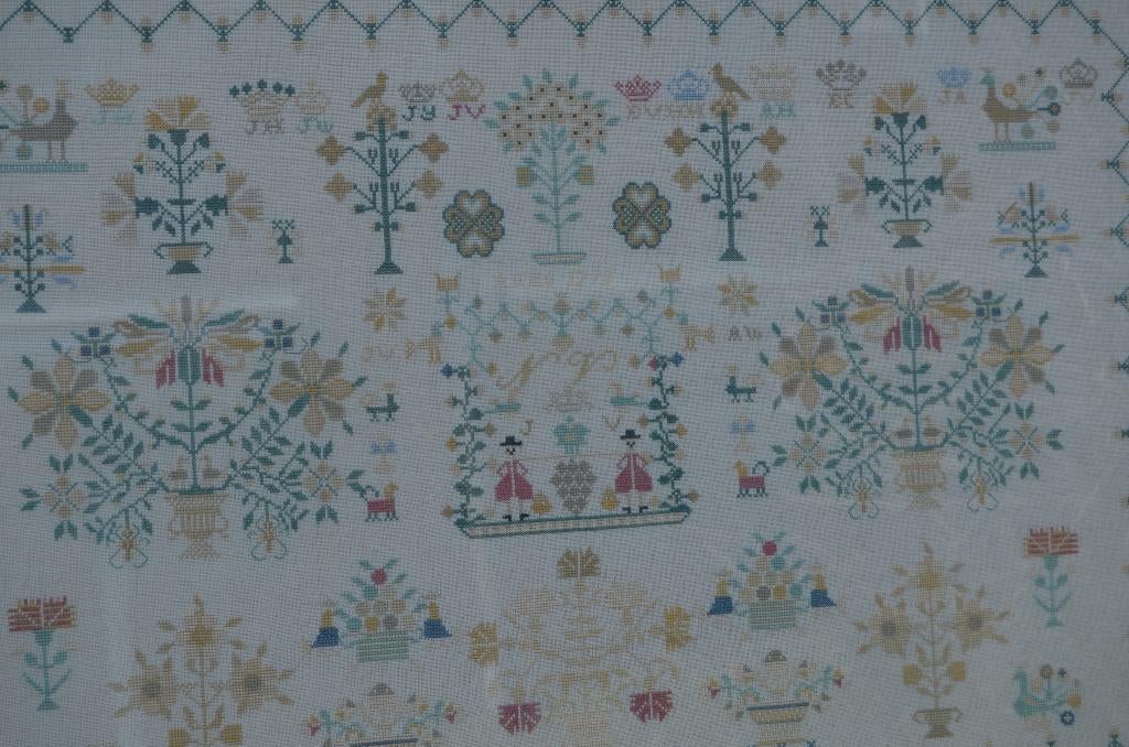 Grote Twentse merklap 1792 zeer fijn geborduurd ipst!!, Ophalen of Verzenden, Gebruikt, Handborduren, Overige typen