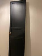 Ikea Flisberget deuren zwart 4 stuks met leder deurgreep, Ophalen, Zo goed als nieuw, Binnendeur, 200 tot 215 cm