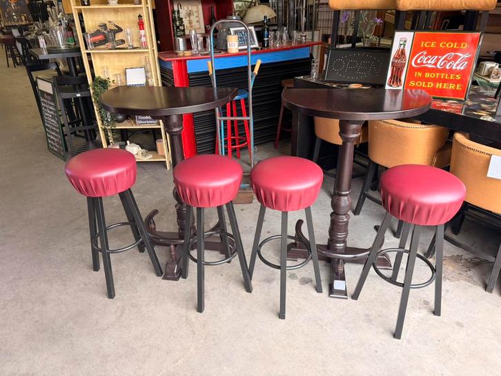 Halfronde statafels pokertafel Amsterdam bartafel, Huis en Inrichting, Tafels | Statafels, Zo goed als nieuw, Ophalen of Verzenden