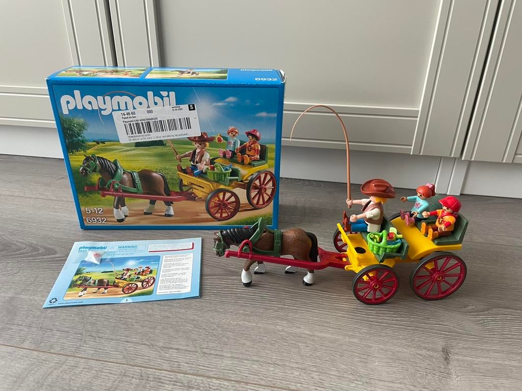 Playmobil Paard en kar – 6932, Ophalen of Verzenden, Zo goed als nieuw