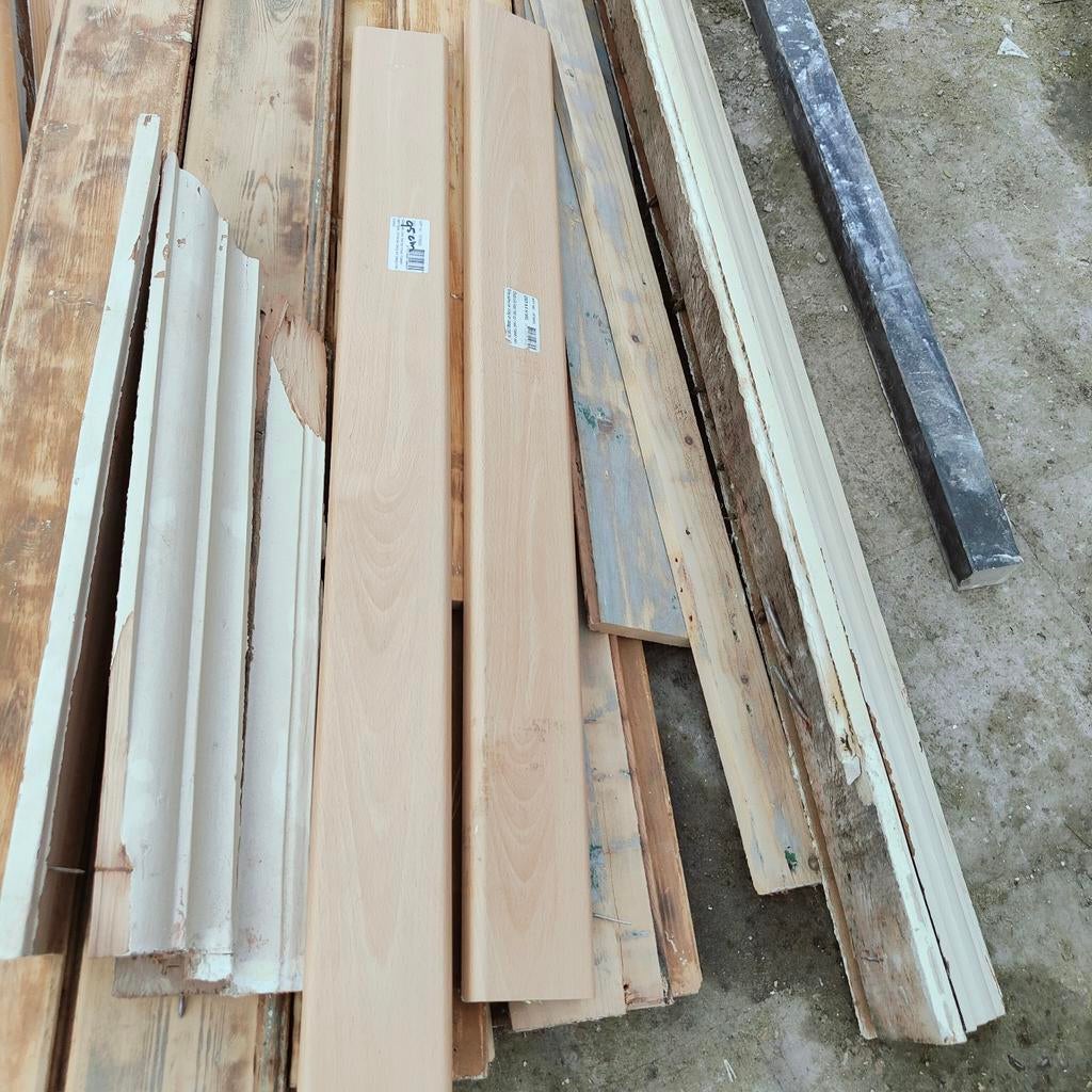 Twee grenen kleur MDF drempels, Ophalen, Minder dan 25 mm, Grenen, Overige typen