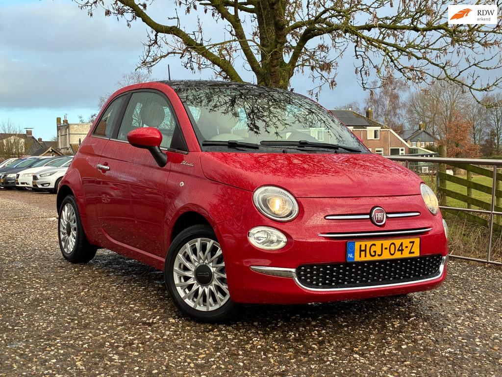 Fiat 500 1.0 Hybrid Sport | Pano + ''30.000'' KM Nu € 11.4, Gebruikt, Lichtsensor, 4 stoelen, Leder