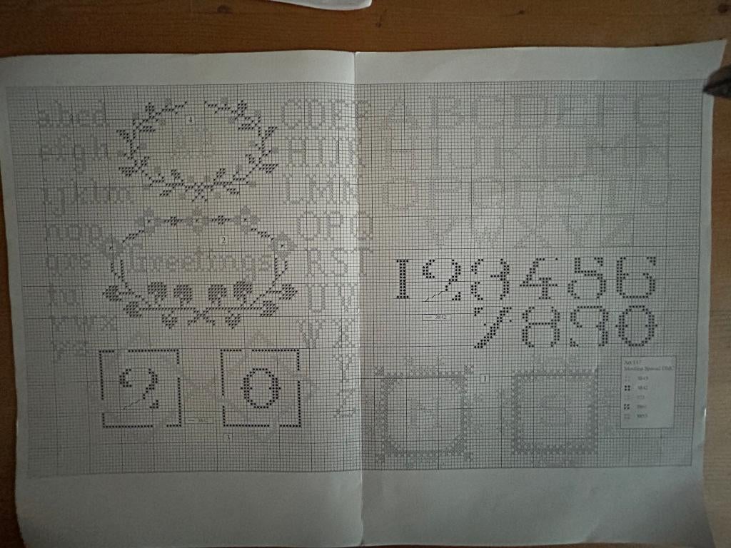 borduurpatroon 2, Ophalen, Zo goed als nieuw, Handborduren, Patroon