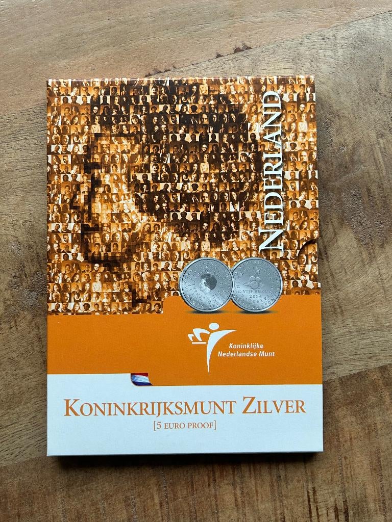 Zilveren 5 euro Koninkrijksmunt, Ophalen of Verzenden, Koningin Beatrix, Euro's