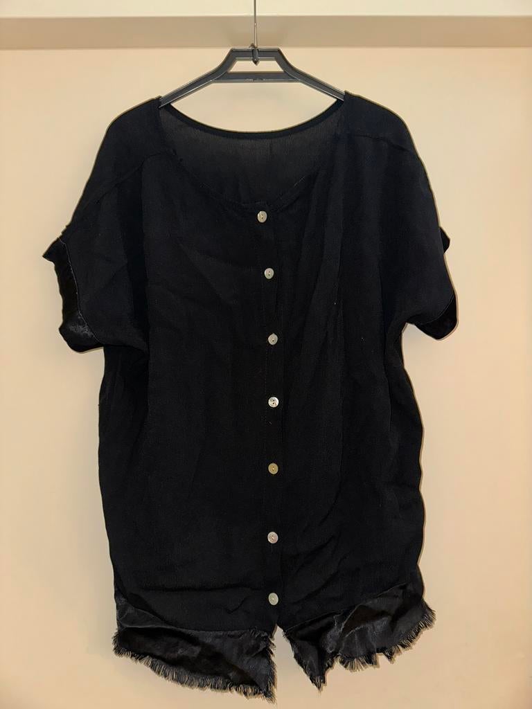 Dames zwart topje, Ophalen of Verzenden, Zo goed als nieuw, Zwart, Zonder mouw