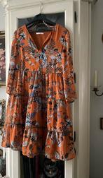 Super Leuk jurkje maat 38 / M Camaïeu oranje met delft blauw, Maat 38/40 (M), Blauw, Ophalen of Verzenden, Zo goed als nieuw