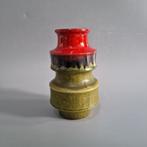 Vintage West-Duitse vaas gemaakt door Scheurich groen rood, Ophalen of Verzenden