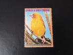 Postzegel Vogel: Gele-Wever uit Equatoriaal-Guinea, Ophalen of Verzenden, Gestempeld, Dier of Natuur