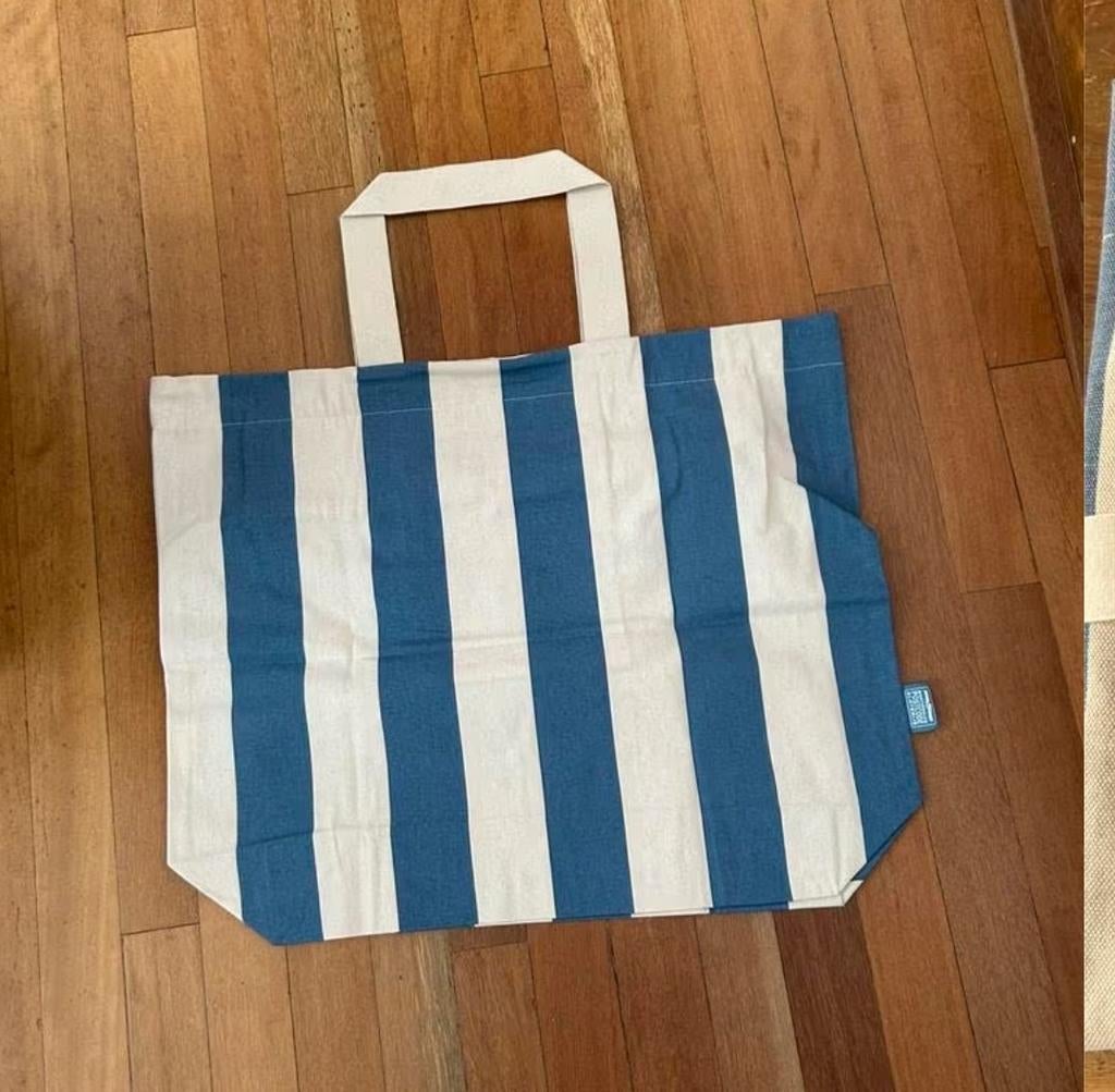 Nieuwe Postcodeloterij tas - Blauw/wit gestreept, Ophalen of Verzenden, Nieuw, Blauw, Shopper