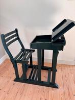 Antiek schoolbankje., Ophalen, Zo goed als nieuw