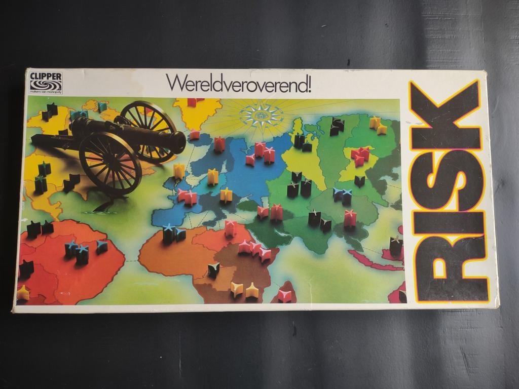 Risk - Witte doos - spel van Clipper, Vijf spelers of meer, Ophalen of Verzenden, Gebruikt, Clipper