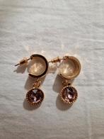 Otazu oorbellen met kristal - Goudkleurig, Met kristal, Overige materialen, Hangers, Ophalen of Verzenden