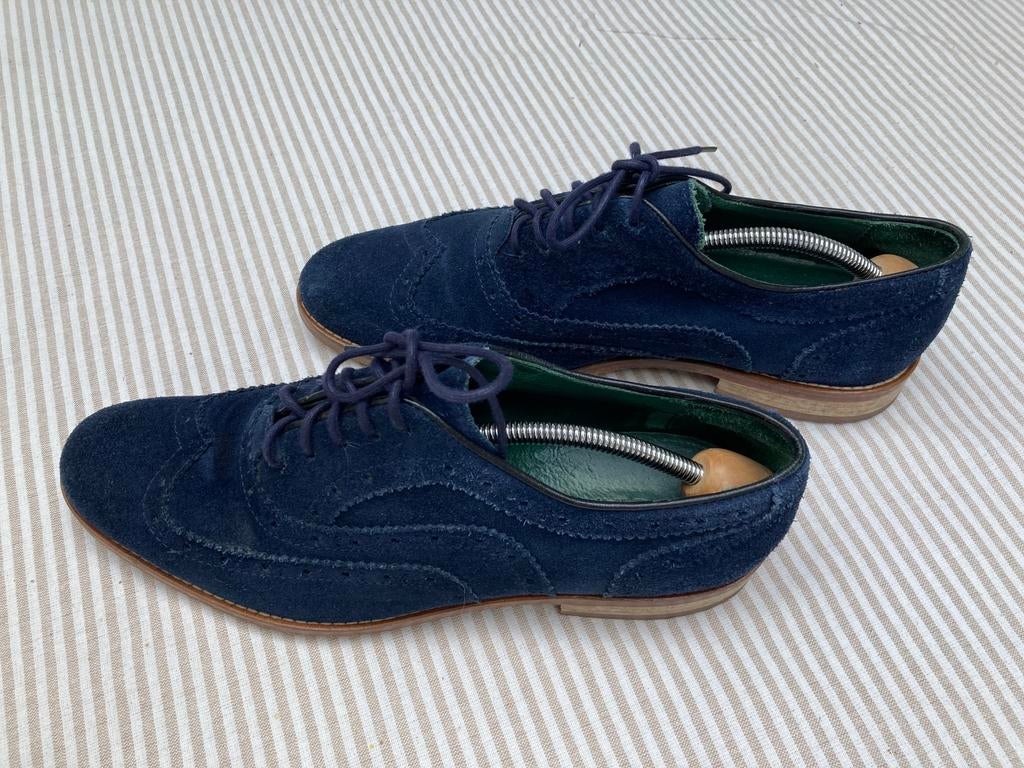 Blauwe suede schoenen maat 41 merk ; State of art, Kleding | Heren, Schoenen, Blauw, Ophalen of Verzenden, Zo goed als nieuw, Veterschoenen
