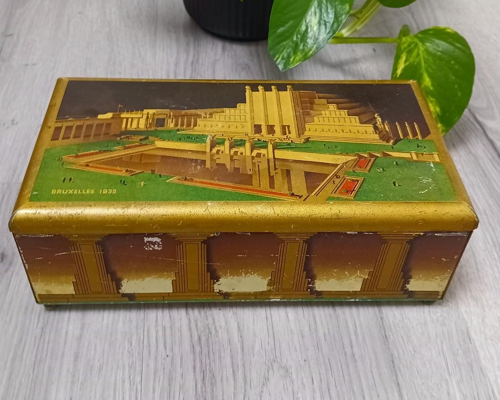 cote d""r blik 1935 brussel, Verzamelen, Blikken, Ophalen of Verzenden, Gebruikt, Overige