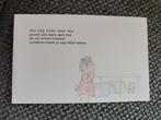 Kunst adelt, Ophalen of Verzenden, 1990 tot 2000, Geboortekaartje