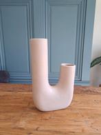 Vaas taupe 22,5cm, Huis en Inrichting, Woonaccessoires | Vazen, Ophalen, Overige kleuren, Aardewerk of Porselein, Zo goed als nieuw