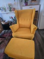 Ikea Strandmon fauteuil met voetenbank, Klassiek, 75 tot 100 cm, Ophalen of Verzenden, Zo goed als nieuw