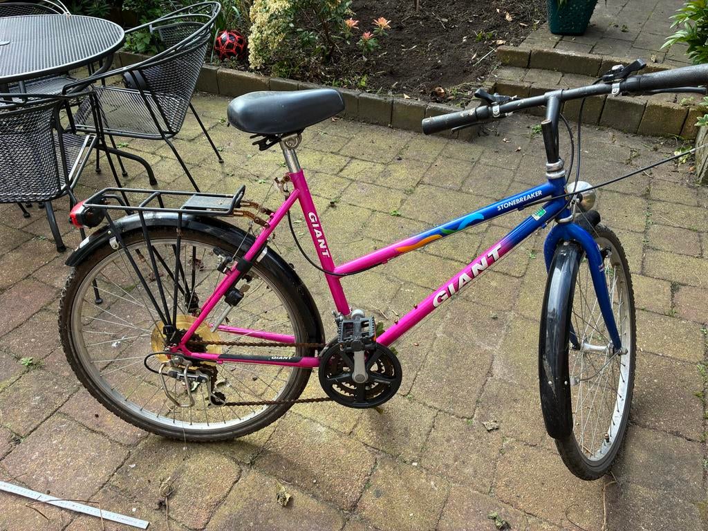 Giant Stonebreaker Damesfiets - Roze/Blauw - Maat 52, Ophalen, Gebruikt, 49 tot 53 cm, Giant
